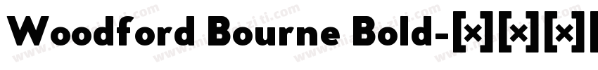 Woodford Bourne Bold字体转换